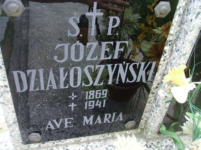 Józef Działoszyński 1869 Ostrów Wielkopolski - Grobonet - Wyszukiwarka osób pochowanych