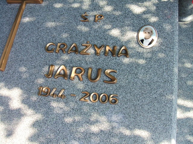 Grażyna Jarus 1944 Ostrów Wielkopolski - Grobonet - Wyszukiwarka osób pochowanych