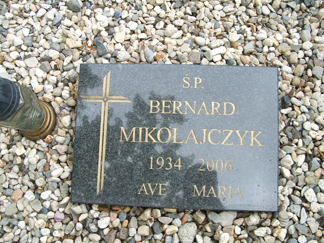 Bernard Mikołajczyk 1934 Ostrów Wielkopolski - Grobonet - Wyszukiwarka osób pochowanych