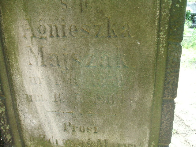 Agnieszka Majszak 1859 Ostrów Wielkopolski - Grobonet - Wyszukiwarka osób pochowanych