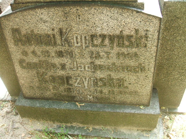 Antoni Kopczyński 1870 Ostrów Wielkopolski - Grobonet - Wyszukiwarka osób pochowanych