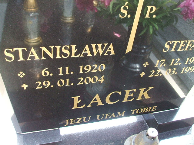 Stanisława Łacek 1920 Ostrów Wielkopolski - Grobonet - Wyszukiwarka osób pochowanych