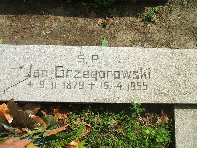 Jan Grzegorowski 1879 Ostrów Wielkopolski - Grobonet - Wyszukiwarka osób pochowanych