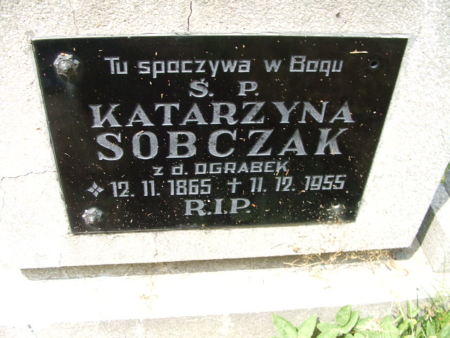 Katarzyna Sobczak 1865 Ostrów Wielkopolski - Grobonet - Wyszukiwarka osób pochowanych