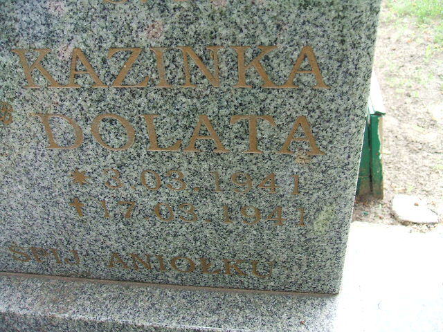 Kazimiera Dolata 1941 Ostrów Wielkopolski - Grobonet - Wyszukiwarka osób pochowanych