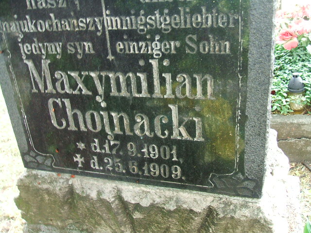 Maxymilian Chojnacki 1901 Ostrów Wielkopolski - Grobonet - Wyszukiwarka osób pochowanych