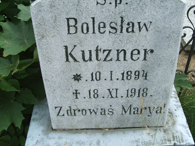 Bolesław Kutzner 1894 Ostrów Wielkopolski - Grobonet - Wyszukiwarka osób pochowanych