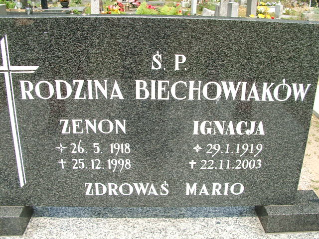 Ignacja Biechowiak 1919 Ostrów Wielkopolski - Grobonet - Wyszukiwarka osób pochowanych